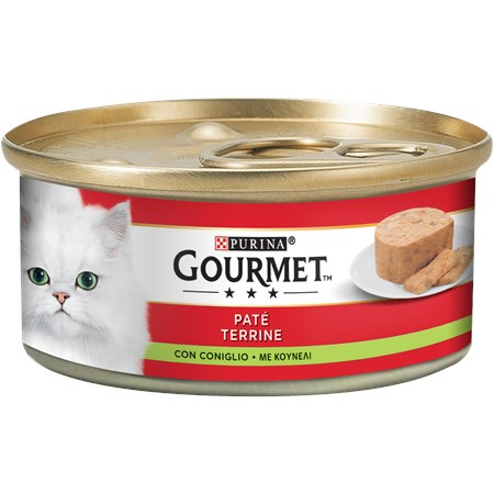 gourmet pate 195 gr coniglio