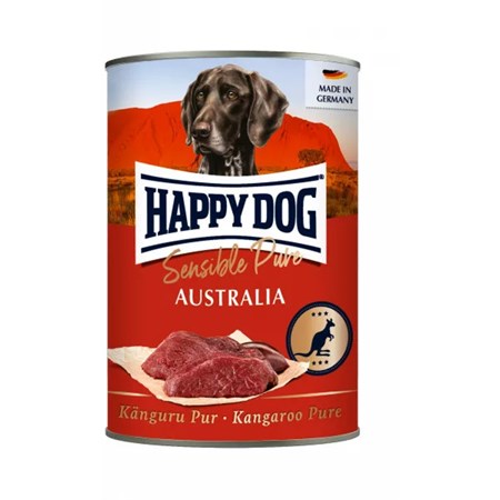 happy dog sensible australia canguro puro 400 gr cibo umido per cani