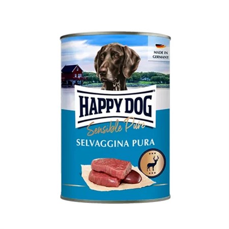 happy dog selvaggina monoproteico 800 gr umido cane