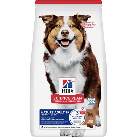 hill s science plan cane mature 7 agnello e riso 12 kg