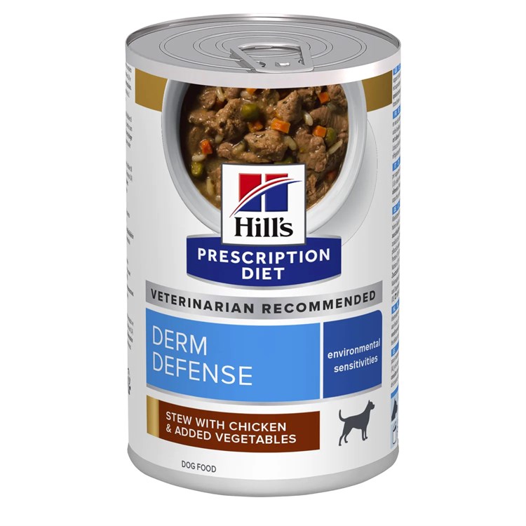 Hill's Derm Defense Stew 354 gr Spezzatino Pollo e Verdure Umido Per Cane