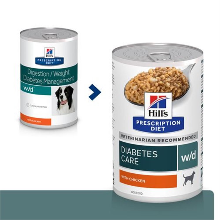 Hill's Diet W/D Digestive Weight Diabetes 370 gr Per Cane