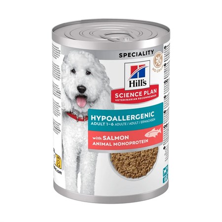 hill s science plan hypoallergenic salmone tonno 363 gr cibo umido per cani