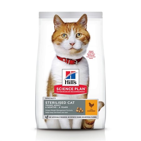 hill s science plan young adult sterilised pollo 1 5 kg gatto