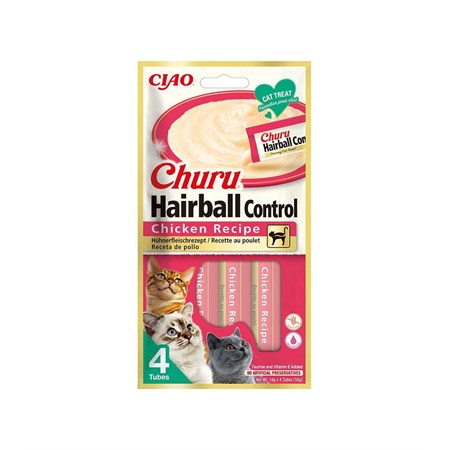 Inaba cat churu hairball control pollo 14x4 tubi 56 gr in Gatti