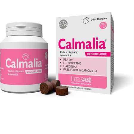 innovet calmalia medium large 30 soft chew per cani