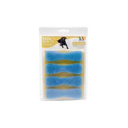 KELLY BRUSH RICAMBI SPAZZOLINO BLU 8 PZ  TG. L MORBIDA in Cani