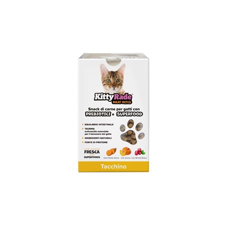 Kittyrade meat bites tacchino 100 gr in Gatti