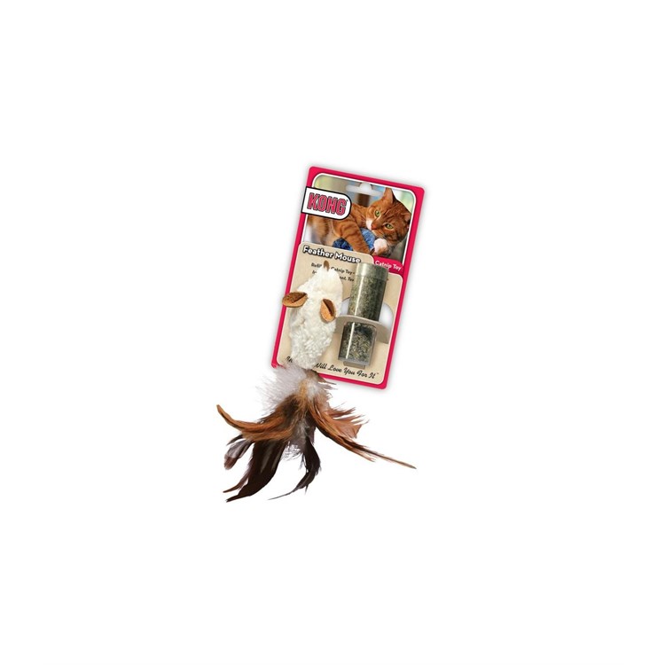KONG CAT FEATHER MOUSE