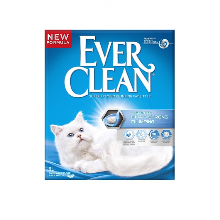 Lettiera Ever Clean Extra Strong Unscented 6 LT Inodore Agglomerante