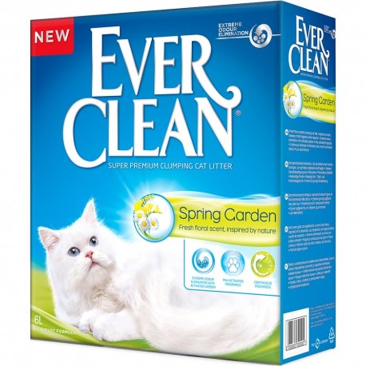 Lettiera Ever Clean Spring Garden 6 Lt Agglomerante Per Gatti