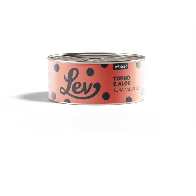 Lev Adult Cat Tonno Aloe 140 gr Lattina Umido Gatti
