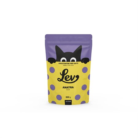 lev adult sterilised cat anatra 300 gr crocchette per gatti sterilizzati