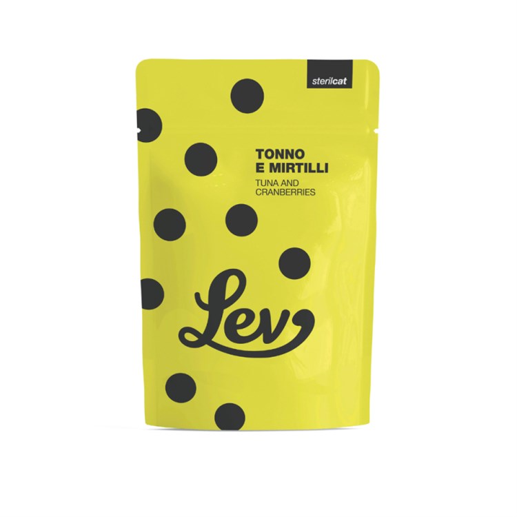 Lev Cat Sterilised Tonno e Mirtilli 60 gr Bustina per Gatti