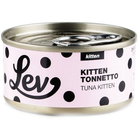 lev kitten cat tonnetto 70 gr lattina umido gattini