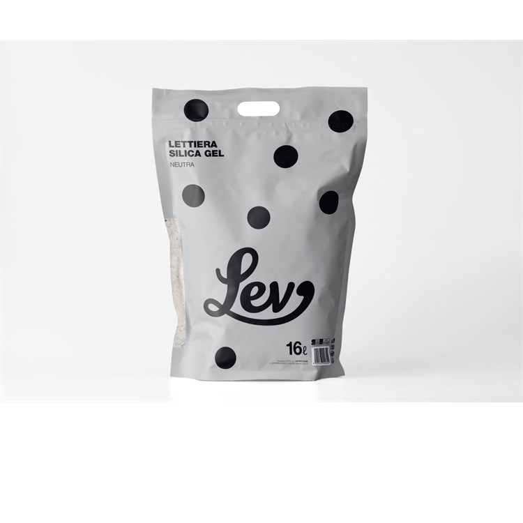 LEV Lettiera Silica Gel Neutra 16 lt Silicio Gatto