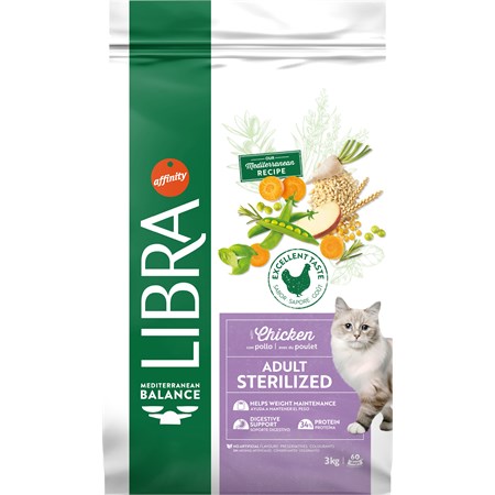 Libra Cat Adult Sterilized Pollo 3kg in Gatti