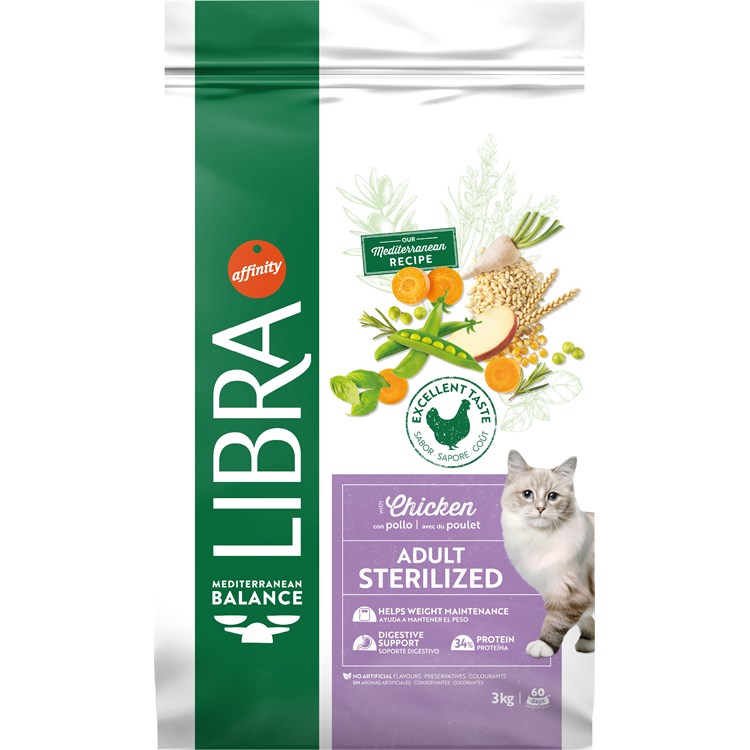 Libra Cat Adult Sterilized Pollo 3kg