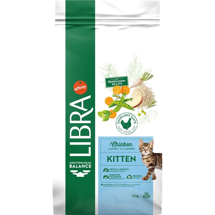 Libra Cat Kitten Pollo e Riso 1,5 kg