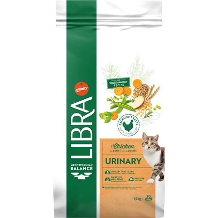 Libra Cat Urinary Pollo 1,5 kg Per Gatti in Gatti