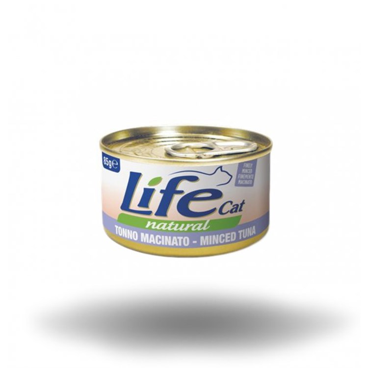 Life Cat Natural Tonno Finemente Macinato 85 gr Scatoletta Gatti