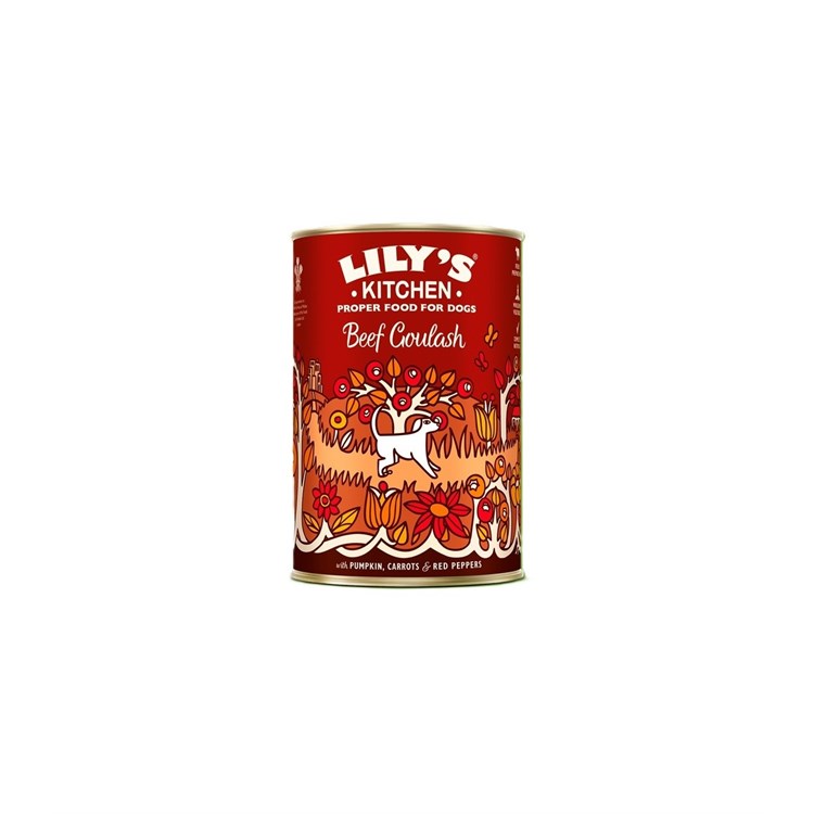Lily's Kitchen cane adult beef goulash zucca carote peperoni rossi 400 gr