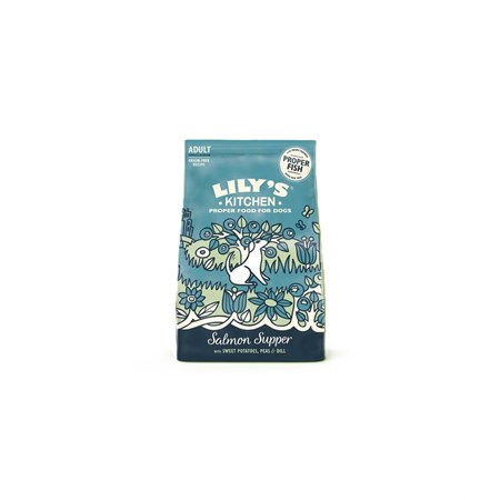 Lily's Kitchen cane adult salmon supper salmone patate dolci piselli aneto 7 kg in Cani