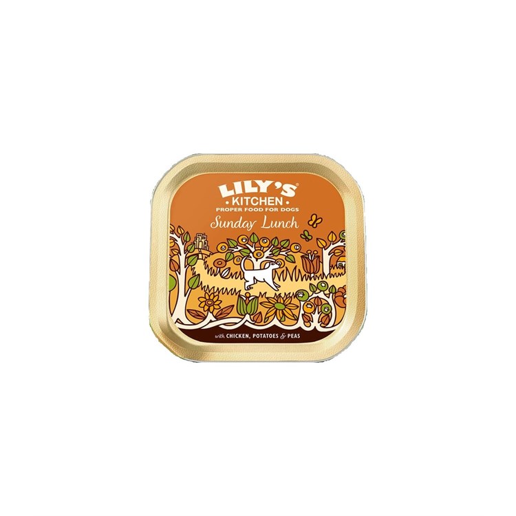 Lily’s Kitchen cane adult sunday lunch pollo patate piselli 150 gr