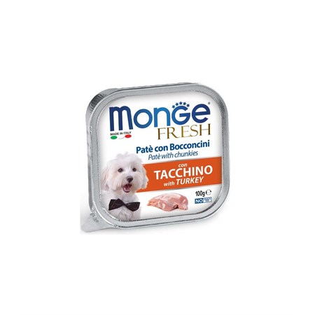 MONGE DOG FRESH TACCHINO 100GR in Cani