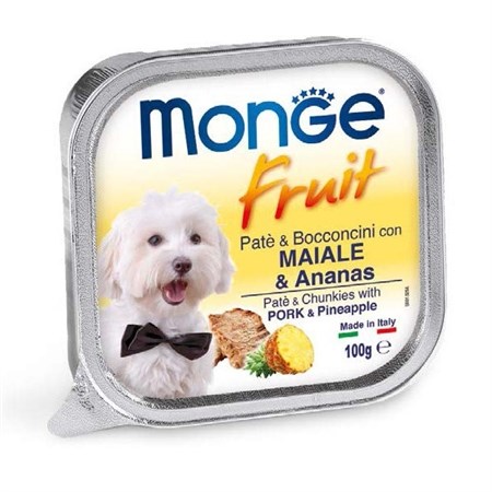 Fruit Paté e Bocconcini con Maiale e Ananas in Cani