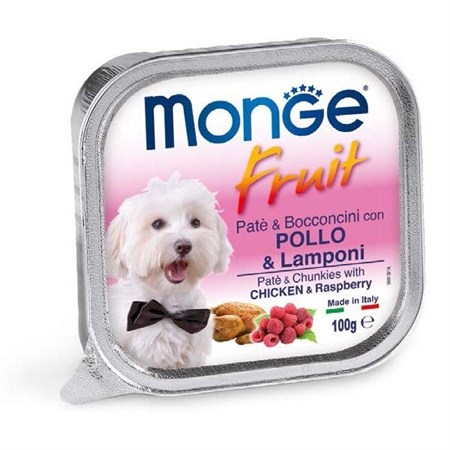 Fruit Paté e Bocconcini con Pollo e Lamponi in Cani