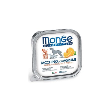 monge dog frut tacchinoagrumi 150gr