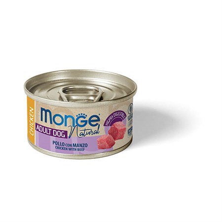 monge dog pollo con manzo 95 gr umido per cani