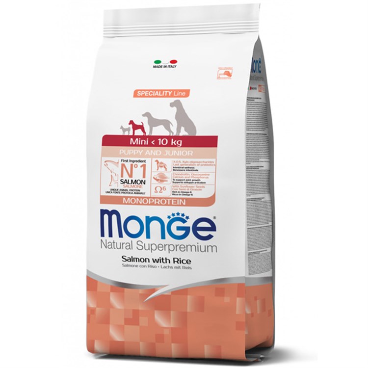 Natural Superpremium Mini Puppy & Junior Salmone con Riso 2.5 KG