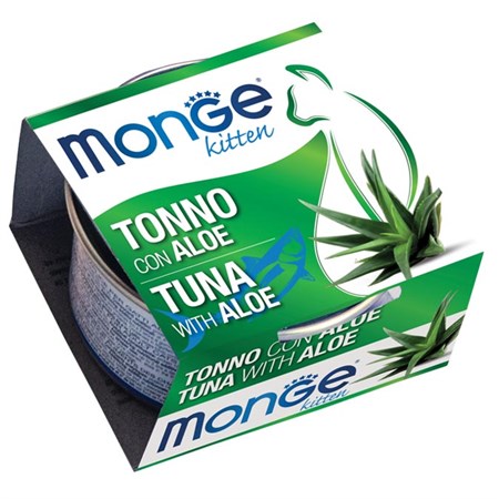 monge fruits kitten tonno con aloe 80 gr per gattini
