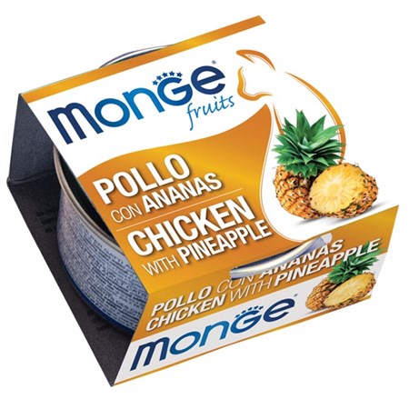 monge fruits pollo con ananas 80 gr per gatti