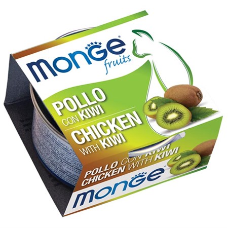 monge fruits pollo con kiwi 80 gr per gatti