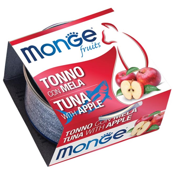 Monge Fruits Tonno Con Mela 80 gr Per Gatti