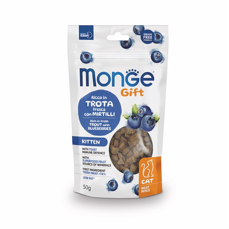Monge Gift Appetito Difficile Maiale Ananas 50 gr Snack Per Gatti