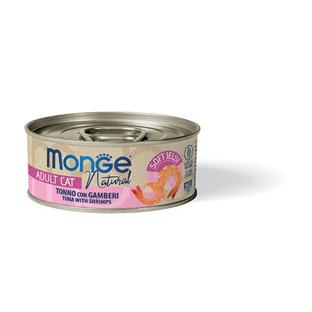 Monge Jelly superpremium 80 gr Pezzetti di Tonno con Gamberi in Gatti