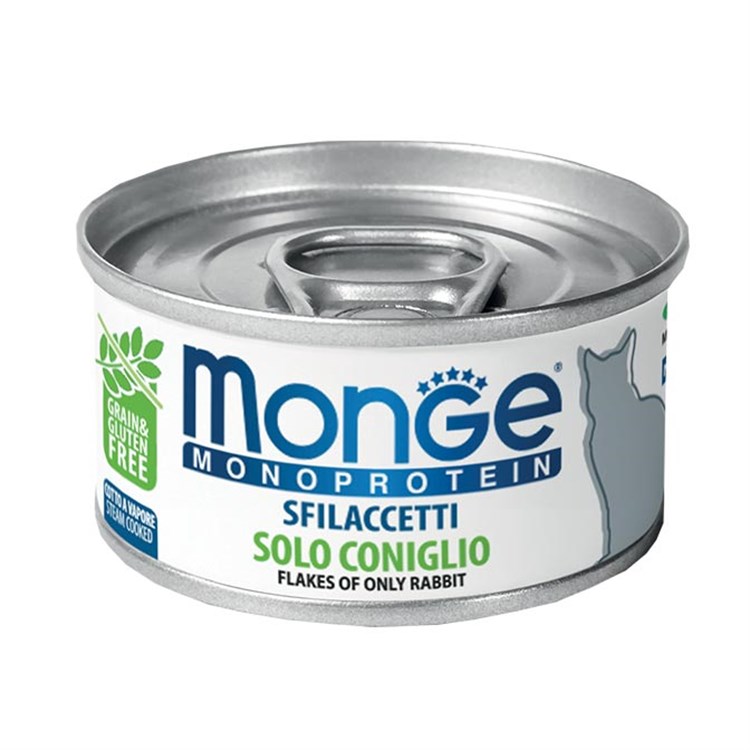 Monge Monoproteico Solo Coniglio 80 gr Lattina Per Gatti