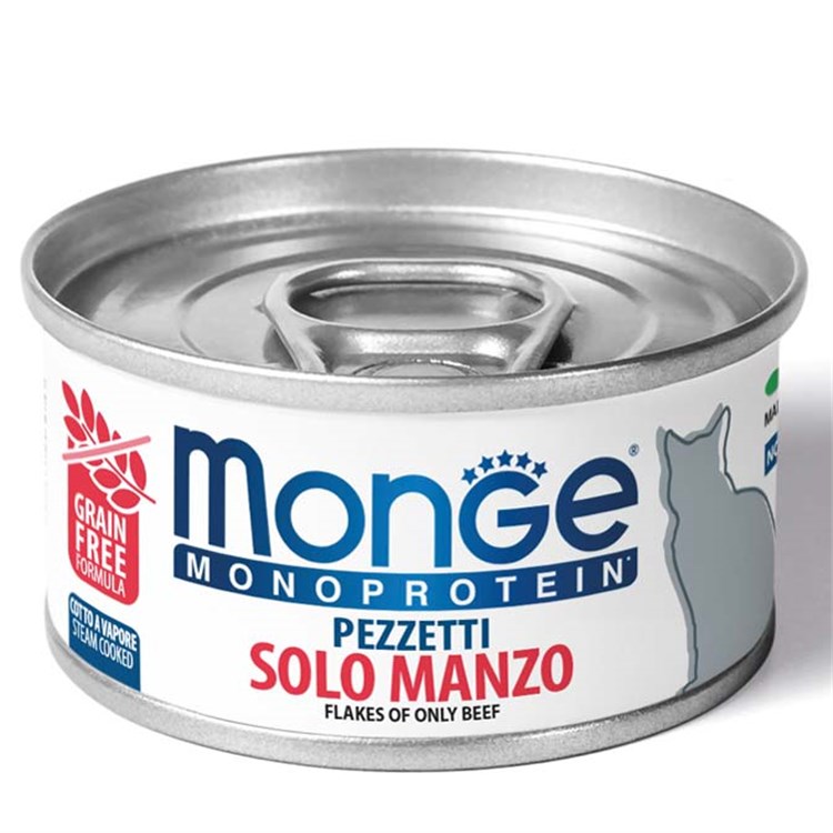 Monge Monoproteico Solo Manzo 80 gr Lattina Per Gatti