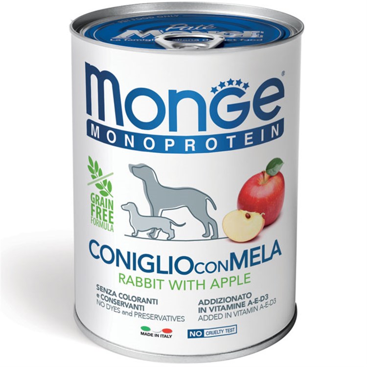 Monge Pollo Riso e Ananas Monoproteico 400 gr Umido per Cani