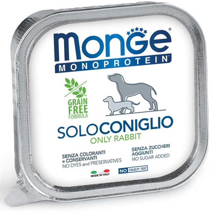 Monge Solo Coniglio Monoproteico 150 gr Umido per Cani