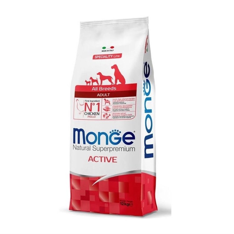 Monge Superpremium All Breeds Active 12 kg Per Cani Sportivi
