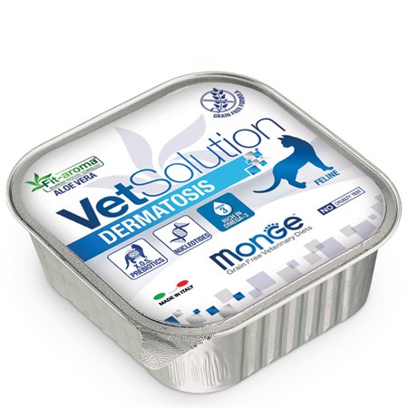 monge vetsolution dermatosis 100 gr vaschetta umido per gatti