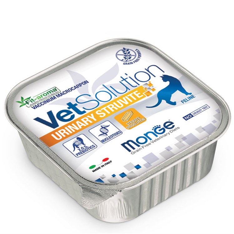 Monge VetSolution Urinary Struvite 100 gr Vaschetta Umido Per Gatti