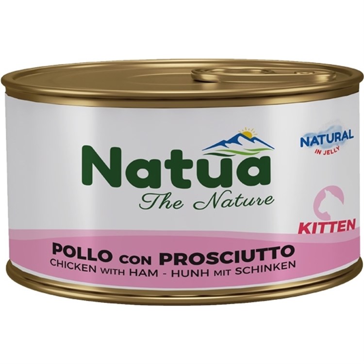 Natural Kitten Jelly Pollo con Prosciutto 85 GR
