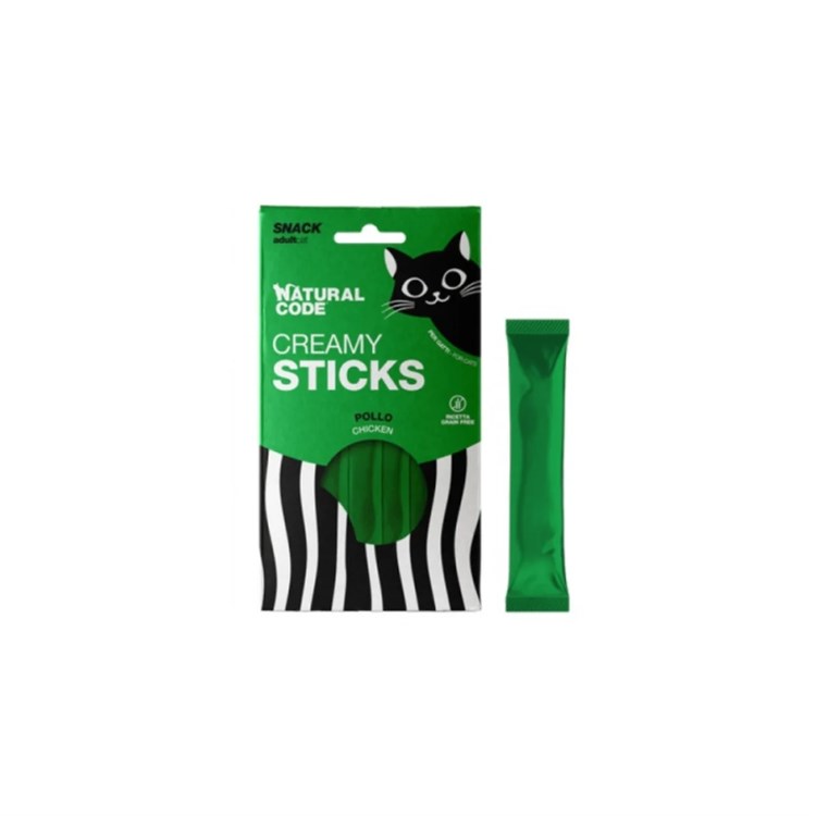 Natural Code Creamy Stick Pollo 4 x 14 gr Snack Per gatti