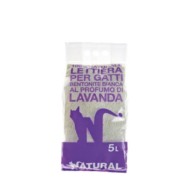 NATURAL CODE Lettiera Bentonite Profumata alla Lavanda 5 L